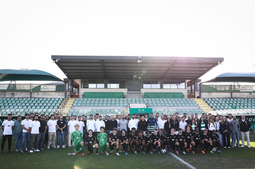 Participantes no Estádio Aurélio Pereira, na Academia Cristiano Ronaldo, em Alcochete - Foto: SPORTING CP