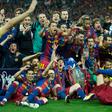 Barcelona de Pep Guardiola, Messi, Xavi, Iniesta ou Puyol a celebrarem a conquista da Liga dos Campeões com Pep Guardiola como treinador - FOTO:Imago