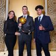 Georgina Rodríguez com Cristiano Ronaldo e Júnior - Foto: @georginagio