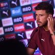 Rúben Dias em conferência de imprensa (MIGUEL NUNES)