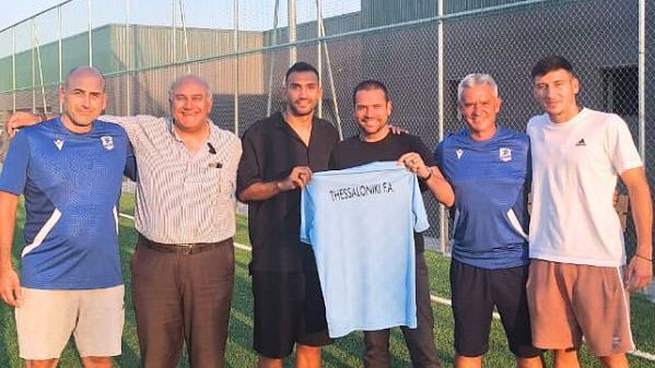 Benfica: academia de Salónica mostra Pavlidis e Rui Pedro Braz juntos