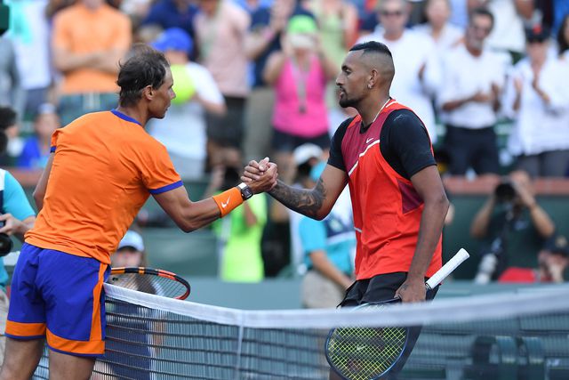 Nick Kyrgios e Rafael Nadal em 2023