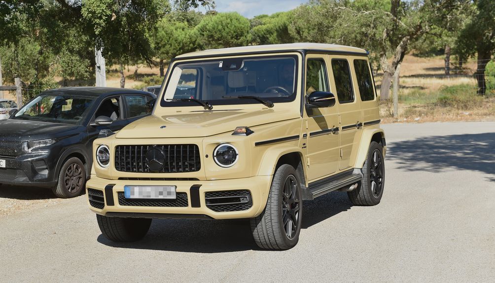 Carro de St. Juste, à entrada da Academia Cristiano Ronaldo do Sporting, em Alcochete. Sabado, 12 de Julho de 2025. (Miguel Nunes)