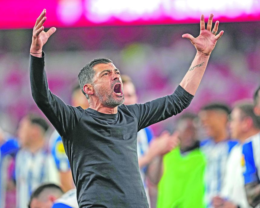 Sérgio Conceição no dia em que festejou um título do FC Porto com vitória na Luz sobre o Benfica