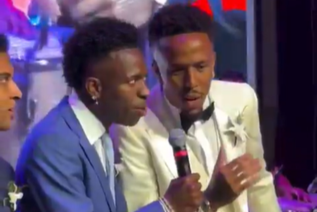 Casamento de Éder Militão com show de Vini Jr., Rodrygo e Camavinga