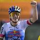 Remco Evenepoel consegui a terceira vitória da carreira no Tour num terreno que não costuma ser o seu       Fotografia Imago