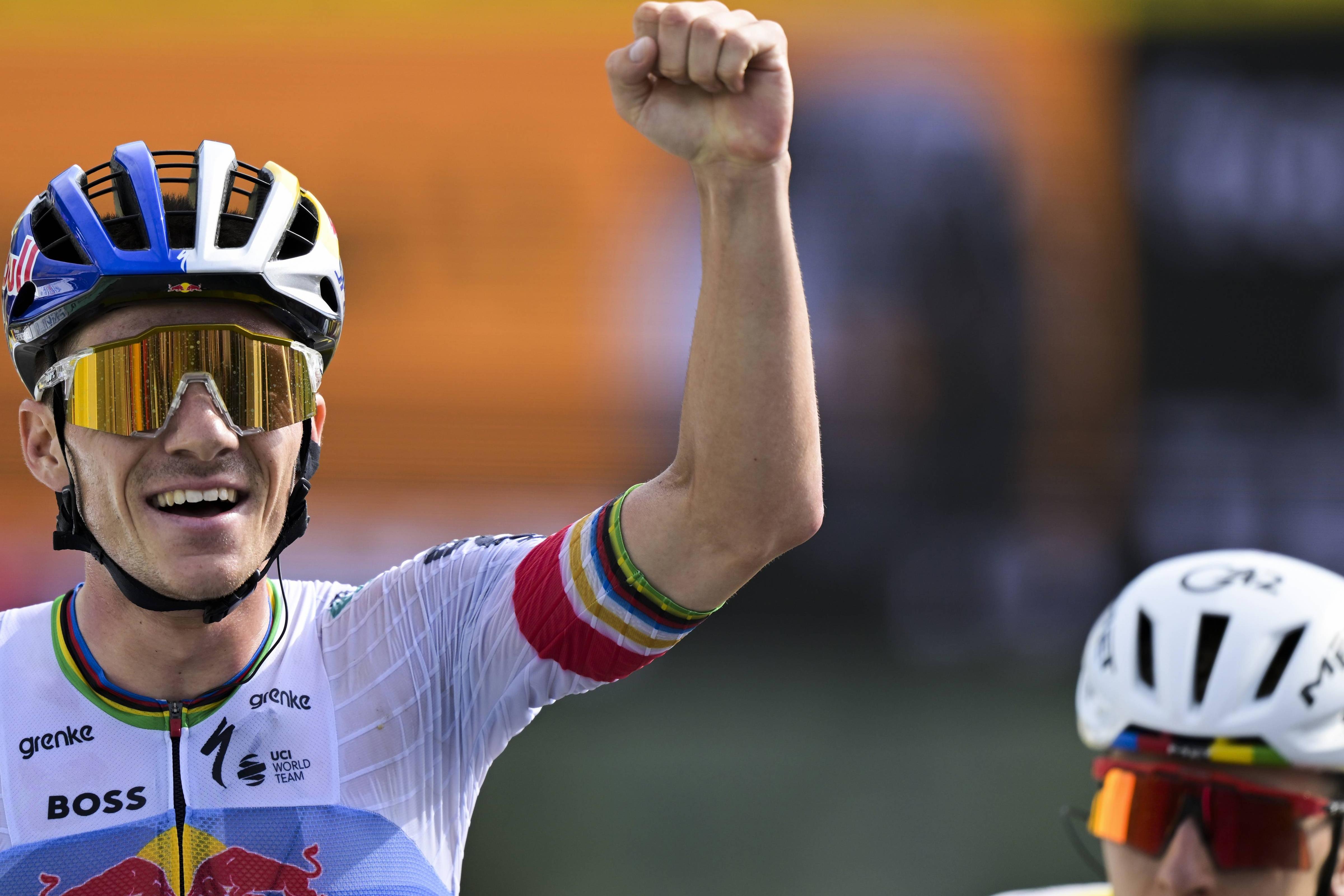 Remco Evenepoel consegui a terceira vitória da carreira no Tour num terreno que não costuma ser o seu       Fotografia Imago