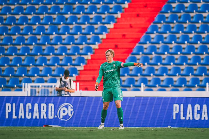 Internacional sub-21 pela Chéquia é o dono da baliza arsenalista (Foto: SC Braga)