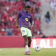 Marcus Rashford no aquecimento da partida entre o Mallorca e o Barcelona Foto: IMAGO