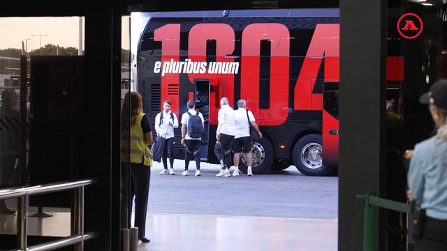 Partida do Benfica para a Turquia