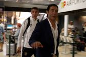Rui Costa e Bruno Lage no aeroporto de Lisboa (A BOLA)