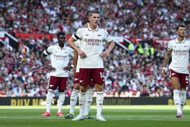 Gyokeres durante o jogo com o Manchester United