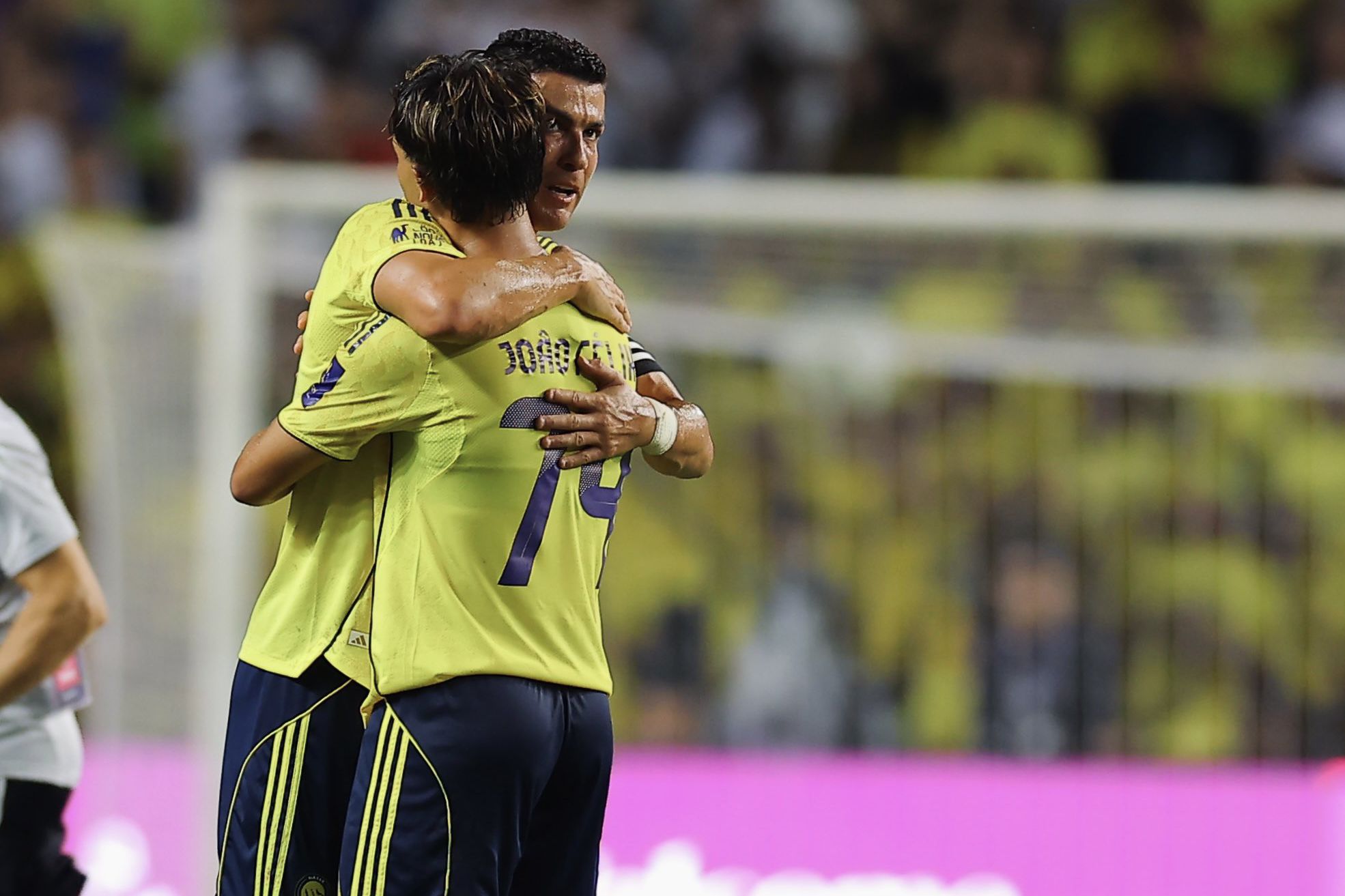 João Félix e Cristiano Ronaldo foram as principais figuras do encontro Foto: Al-Nassr