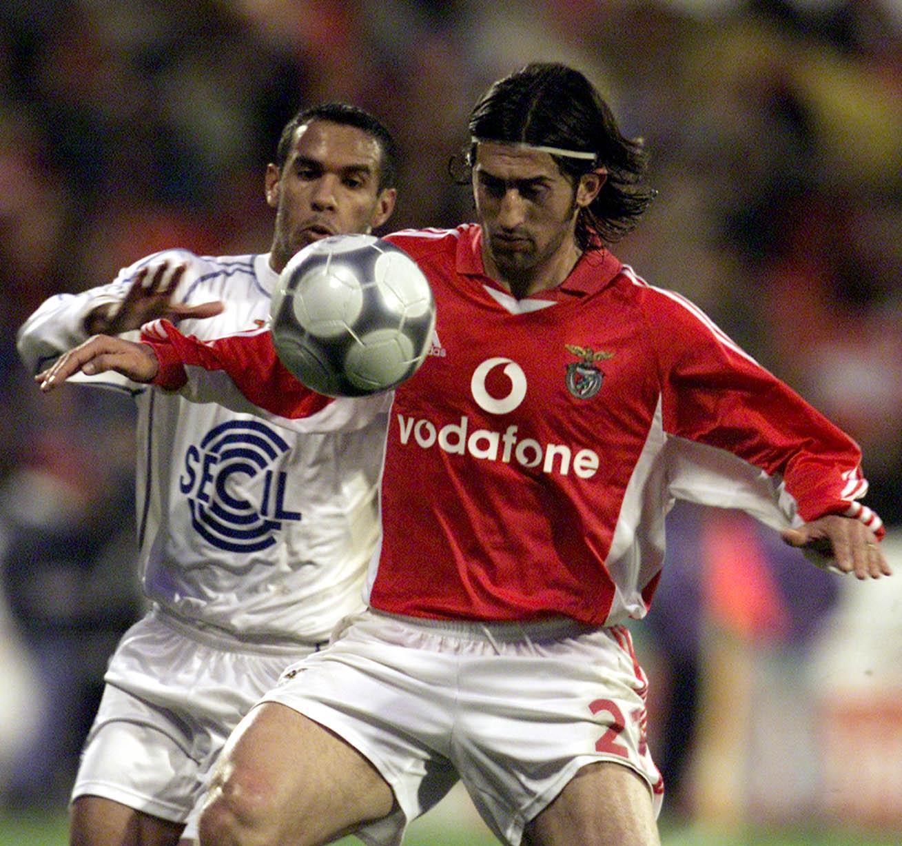 Marco Caneira foi cedido pelo Inter Milão ao Benfica na época 2001/2002, tendo cumprido 29 jogos de águia ao peito - Foto: A BOLA