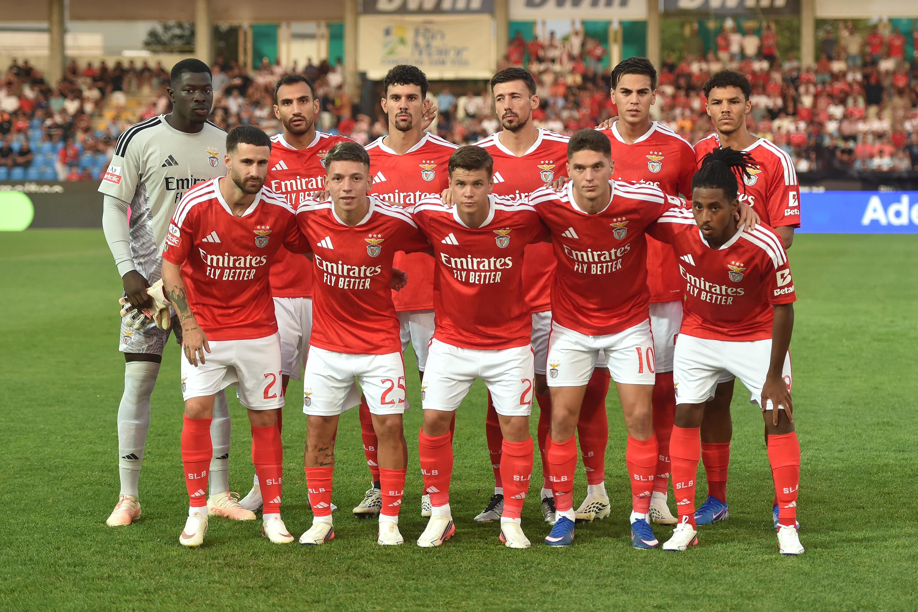 O onze do Benfica frente ao Casa Pia (foto: Miguel Nunes)