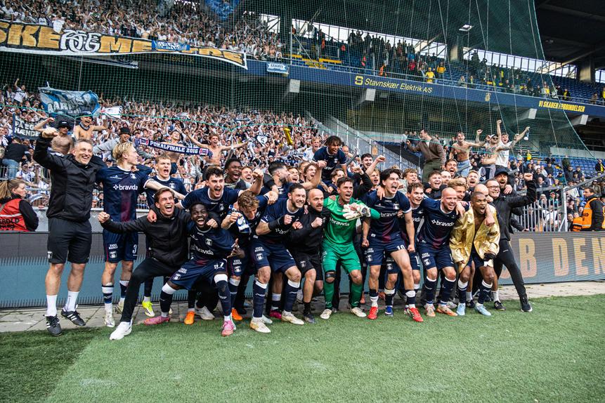 O Aarhus conquistou o campeonato dinamarquês em maio, na casa do Brondby - Foto: IMAGO