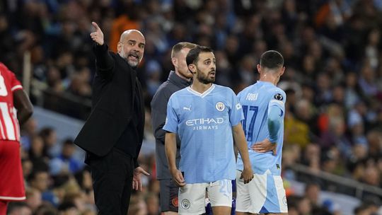 Pep Guardiola sobre Bernardo Silva: «Está fora nos próximos jogos»