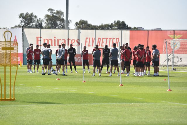 Veja aqui as fotos do treino do Benfica antes da estreia na Champions