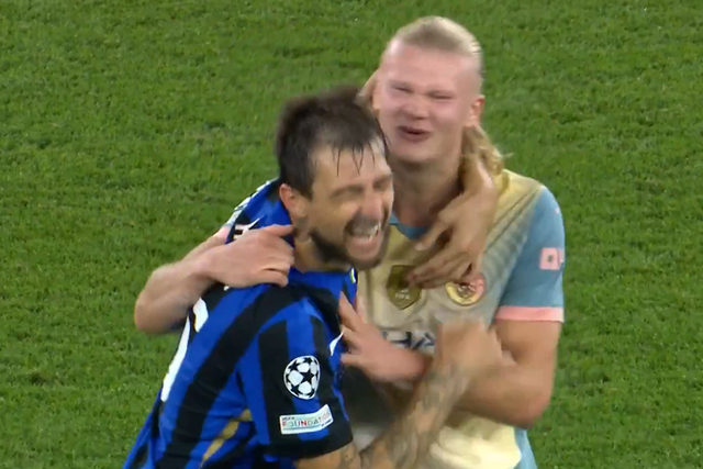 Vídeo: a hilariante reação de Haaland ao pedido de Acerbi