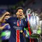 Marquinhos ergue o troféu da Champions após a vitória do PSG sobre o Inter
