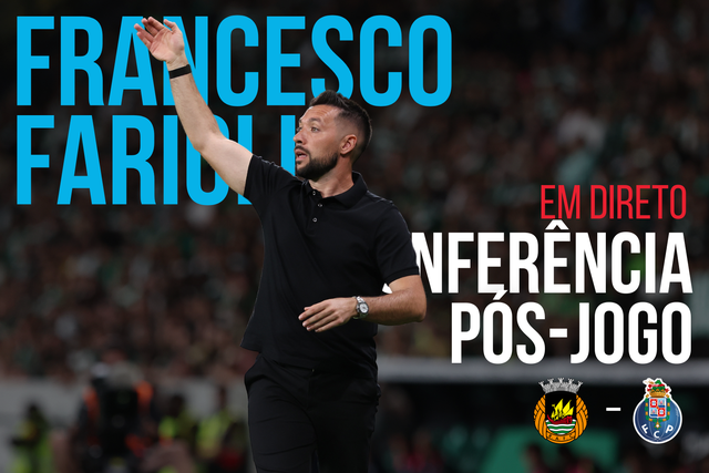 Acompanhe a conferência de Imprensa de Francesco Farioli