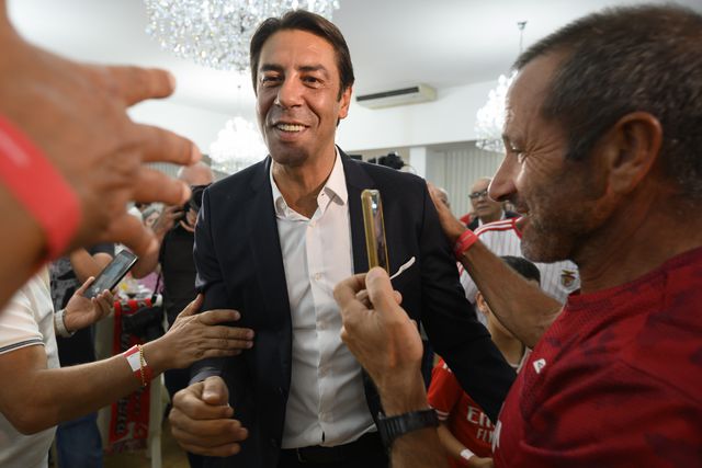 Rui Costa, presidente do Benfica venceu as eleições de 25 de outubro, mas tem de ir a segunda volta - Foto Ricardo Castelo/Lusa