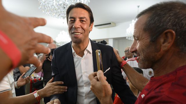 Rui Costa, presidente do Benfica venceu as eleições de 25 de outubro, mas tem de ir a segunda volta - Foto Ricardo Castelo/Lusa
