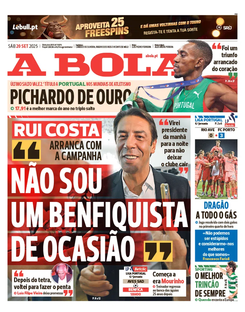 20 de setembro: o calendário implacável