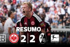 Golos, defesas e muita emoção: que grande jogo entre Frankfurt e Friburgo (resumo)