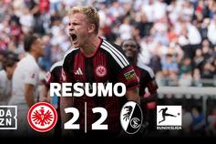 Golos, defesas e muita emoção: que grande jogo entre Frankfurt e Friburgo (resumo)