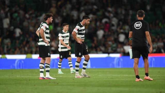 Gonçalo Inácio era um dos rostos do desalento no final da partida - Foto: SÉRGIO SANTOS
