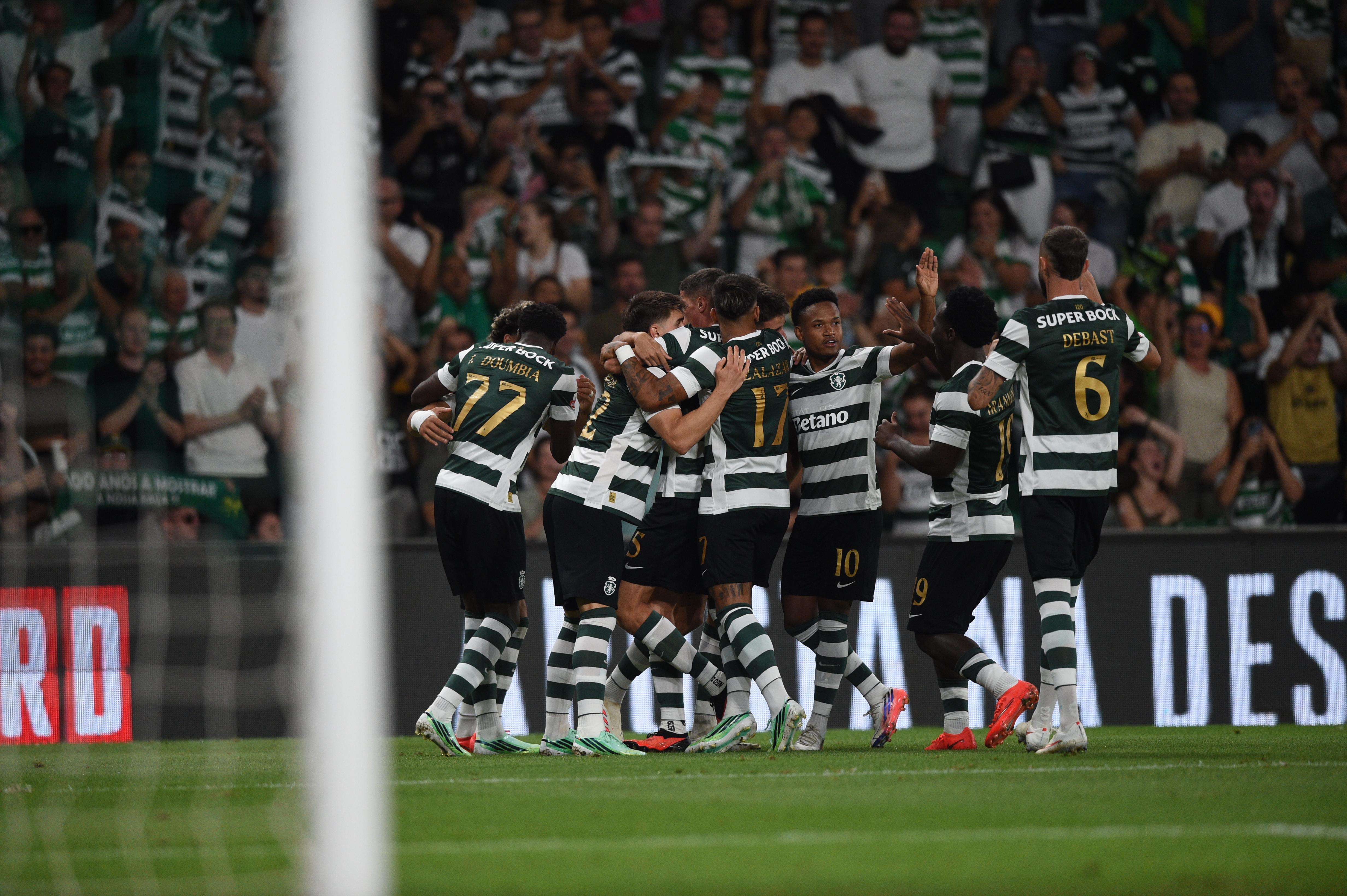 Festejos no golo de Inácio no Sporting-Arouca - Foto: Sérgio Miguel Santos