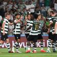 Jogadores festejam golo de Suárez no Sporting-Arouca - Foto: Sérgio Miguel Santos