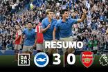 Surpresa na Premier League: campeão Arsenal humilhado em Brighton