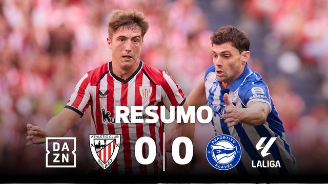 Sivera defende penálti de Sancet e evita triunfo do Athletic Bilbao (resumo)