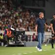 Rui Borges dividiu o empate do Sporting frente ao Arouca (2-2) em dois momentos distintos, separados pela expulsão de Debast. Foto: Sérgio Miguel Santos