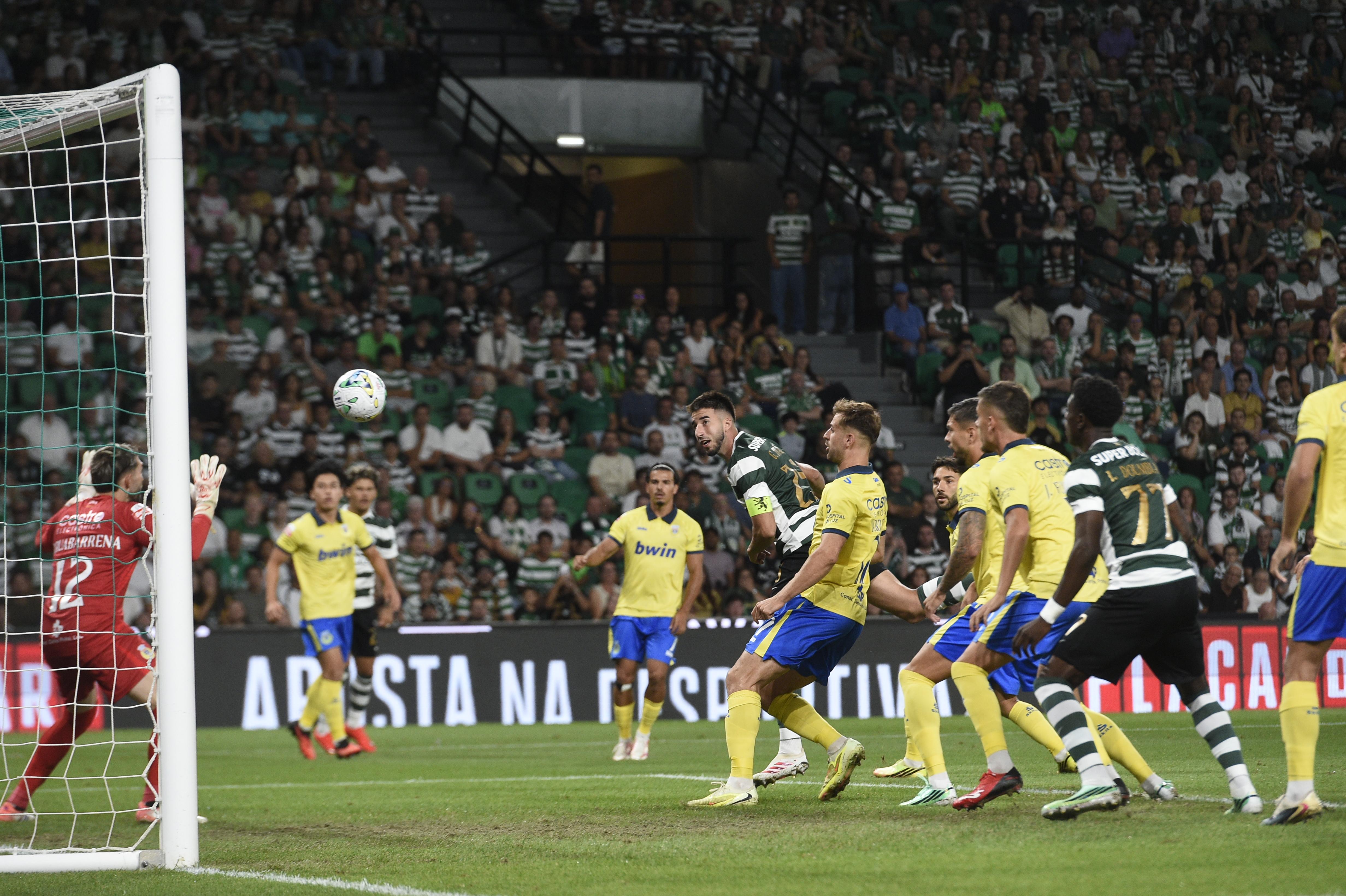 Inácio abriu o marcador do Sporting-Arouca - Foto: Sérgio Miguel Santos