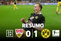 Substituiu Fábio Silva no onze do Dortmund e foi o herói em Estugarda (resumo)