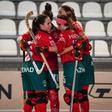 Seleção celebra mais um golo        Fotografia FPP