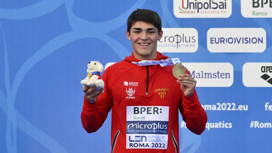 Euro Meet: Diogo Ribeiro garante final dos 50 mariposa com o melhor tempo