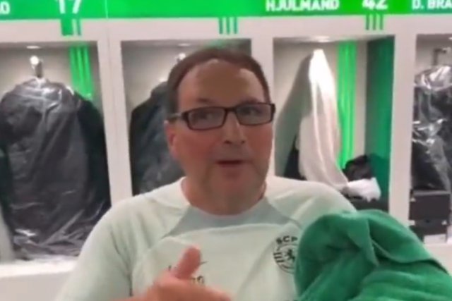 Vídeo: Paulinho (roupeiro) afina a voz e canta os parabéns a St. Juste