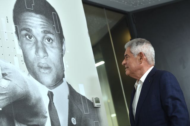 Luís Filipe Vieira, candidato à presidência do Benfica, nas novas instalações de A BOLA - Foto: Miguel Nunes