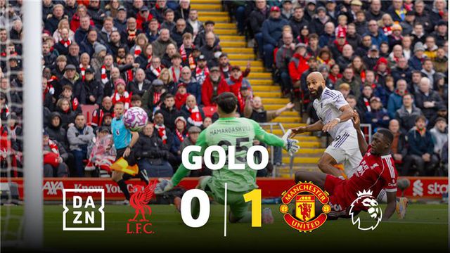 Manchester United de Amorim a vencer em Anfield aos... 62 segundos!