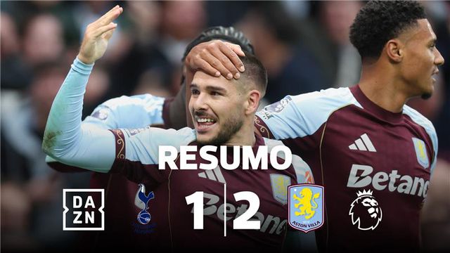 Aston Villa surpreende Tottenham e soma quinta vitória consecutiva (resumo)