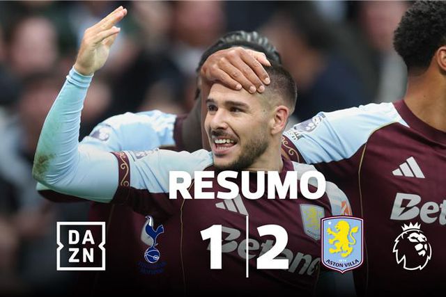 Aston Villa surpreende Tottenham e soma quinta vitória consecutiva (resumo)