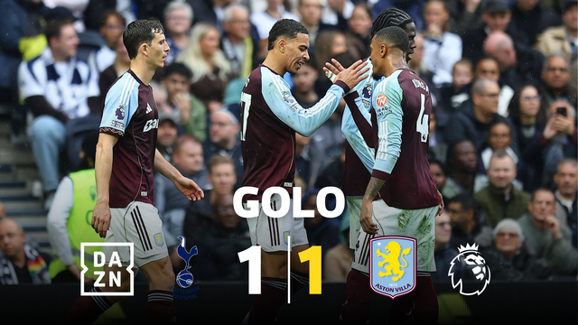 Sorte no ressalto, mas depois todo o talento para empatar para o Aston Villa