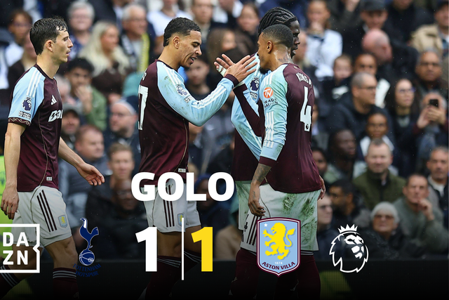 Sorte no ressalto, mas depois todo o talento para empatar para o Aston Villa