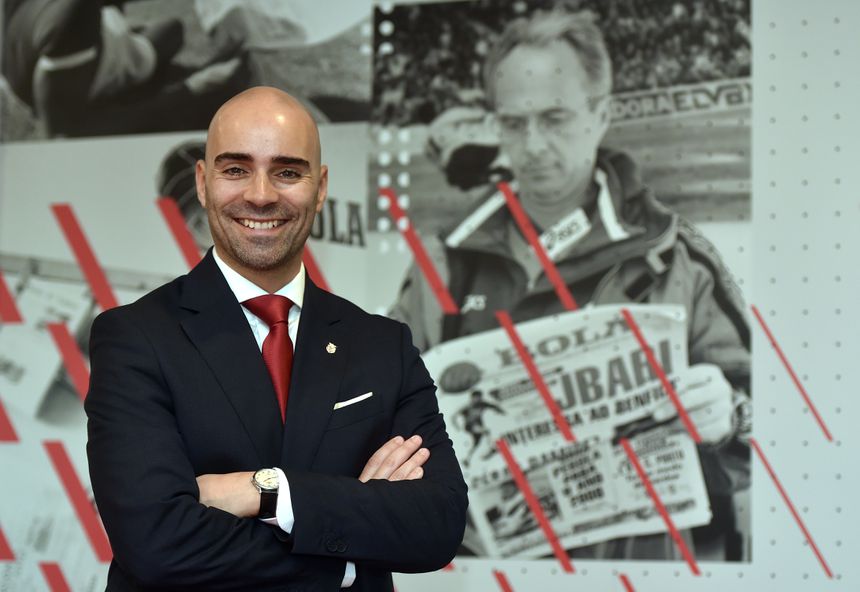 João Diogo Manteigas, candidato à presidência do Benfica no ato eleitoral de 25 de outubro - Foto: Miguel Nunes