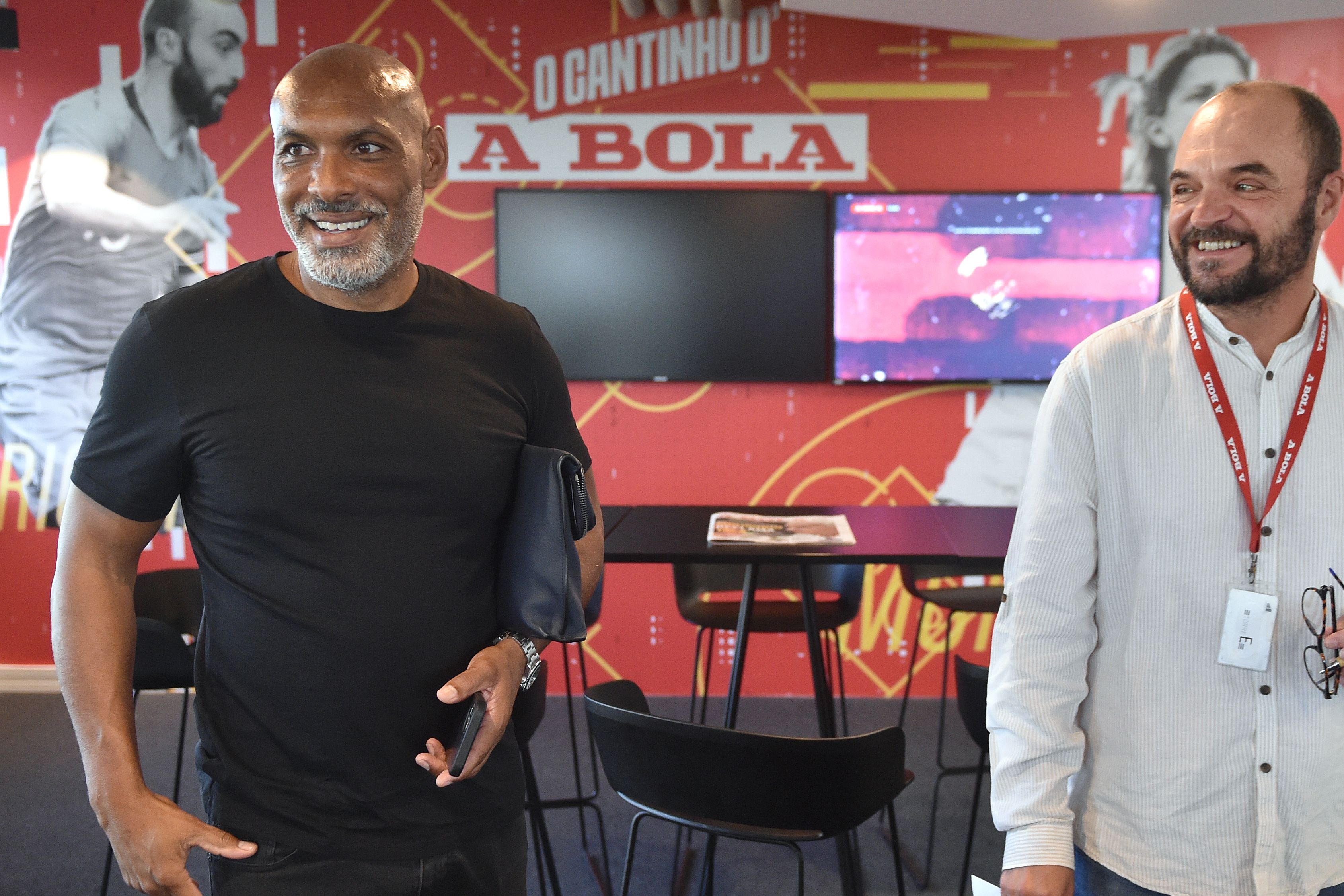 Hélder Cristóvão visitou a redação de A BOLA nas Torres de Lisboa — Foto: Miguel Nunes