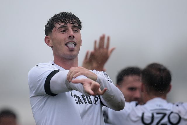 Óscar Rivas foi o herói vitoriano em Lamas - Foto: Manuel Fernando Araújo/Lusa